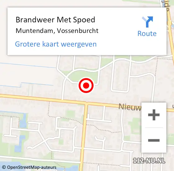 Locatie op kaart van de 112 melding: Brandweer Met Spoed Naar Muntendam, Vossenburcht op 21 juli 2022 11:29