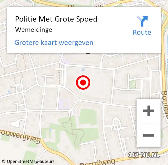 Locatie op kaart van de 112 melding: Politie Met Grote Spoed Naar Wemeldinge op 24 juli 2022 14:59