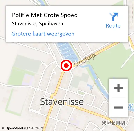 Locatie op kaart van de 112 melding: Politie Met Grote Spoed Naar Stavenisse, Spuihaven op 24 juli 2022 15:01