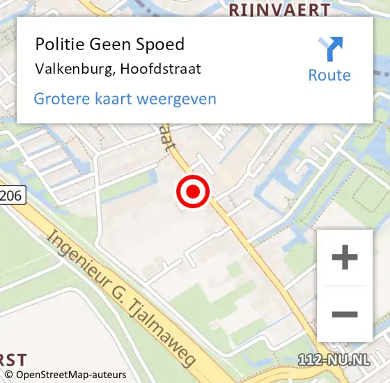 Locatie op kaart van de 112 melding: Politie Geen Spoed Naar Valkenburg, Hoofdstraat op 25 juli 2022 19:00