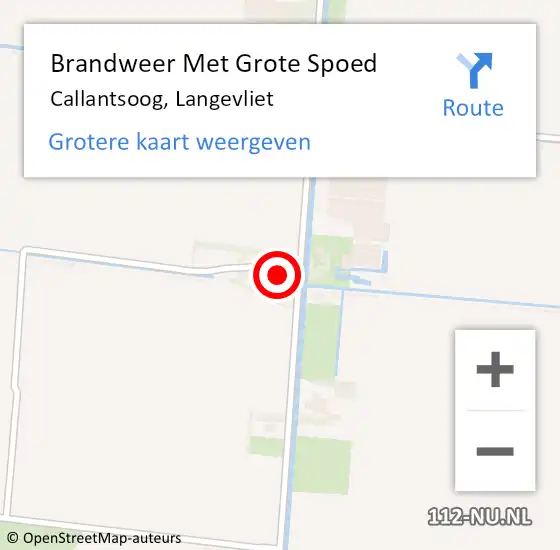 Locatie op kaart van de 112 melding: Brandweer Met Grote Spoed Naar Callantsoog, Langevliet op 28 juli 2022 14:51