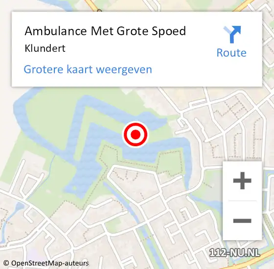 Locatie op kaart van de 112 melding: Ambulance Met Grote Spoed Naar Klundert op 29 juli 2022 10:01