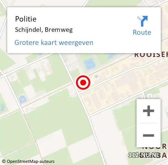 Locatie op kaart van de 112 melding: Politie Schijndel, Bremweg op 29 juli 2022 17:46