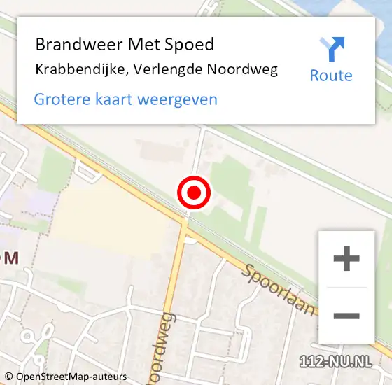 Locatie op kaart van de 112 melding: Brandweer Met Spoed Naar Krabbendijke, Verlengde Noordweg op 30 juli 2022 22:14