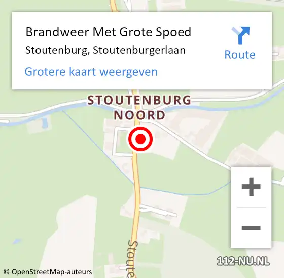 Locatie op kaart van de 112 melding: Brandweer Met Grote Spoed Naar Stoutenburg, Stoutenburgerlaan op 30 juli 2022 22:22