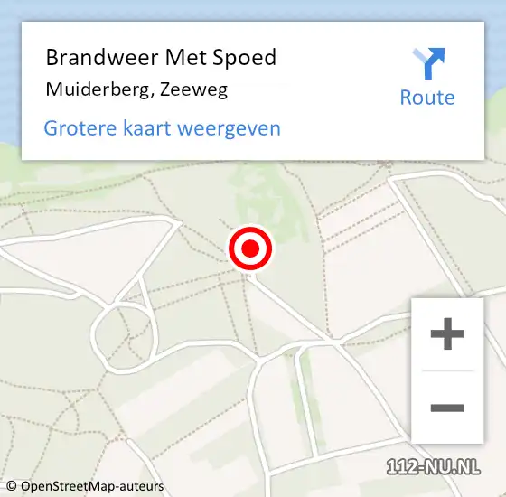 Locatie op kaart van de 112 melding: Brandweer Met Spoed Naar Muiderberg, Zeeweg op 31 juli 2022 08:43