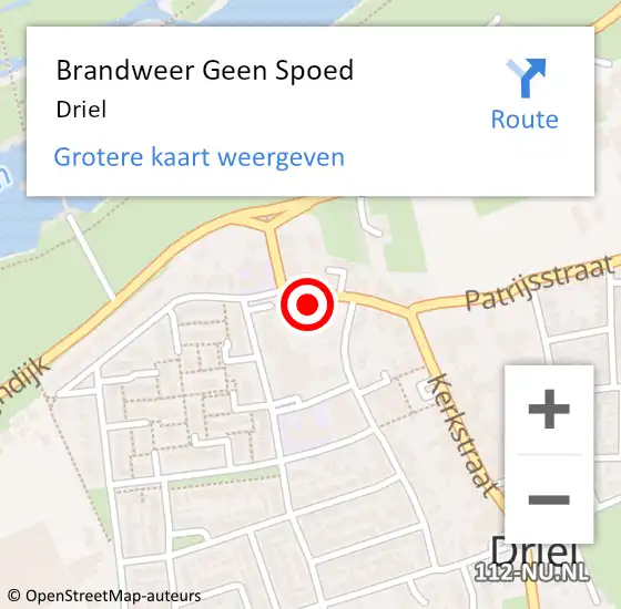 Locatie op kaart van de 112 melding: Brandweer Geen Spoed Naar Driel op 31 juli 2022 15:20