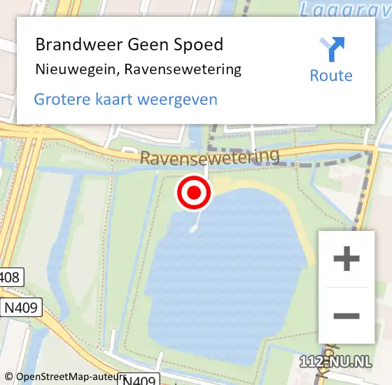 Locatie op kaart van de 112 melding: Brandweer Geen Spoed Naar Nieuwegein, Ravensewetering op 2 augustus 2022 12:13