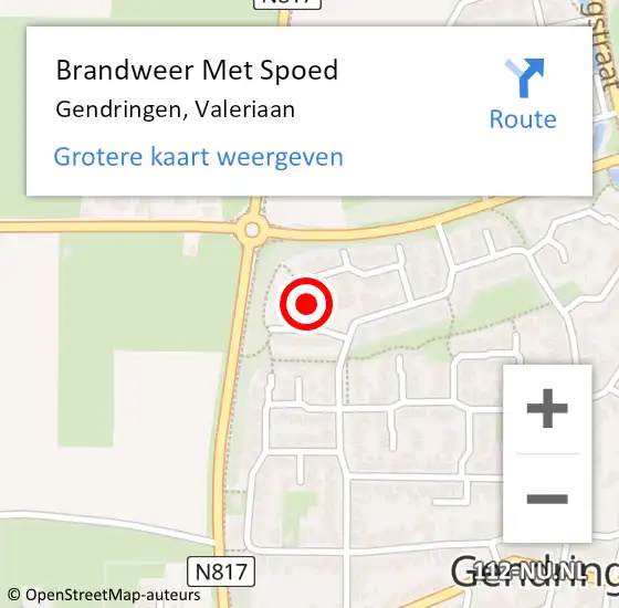 Locatie op kaart van de 112 melding: Brandweer Met Spoed Naar Gendringen, Valeriaan op 5 augustus 2022 10:10