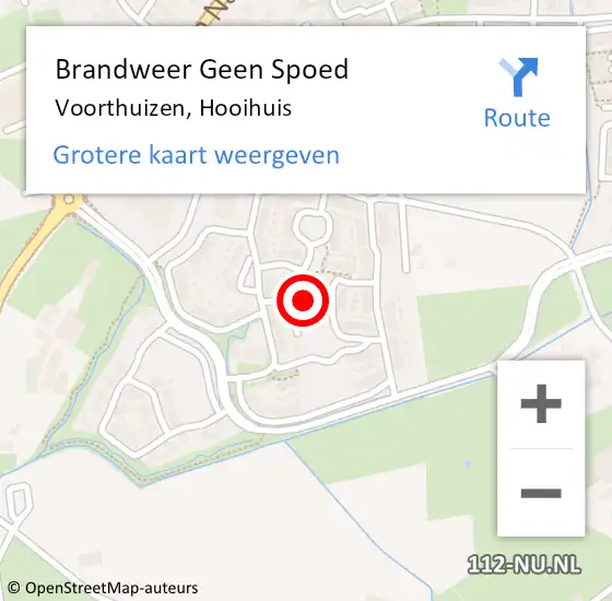 Locatie op kaart van de 112 melding: Brandweer Geen Spoed Naar Voorthuizen, Hooihuis op 7 augustus 2022 12:29