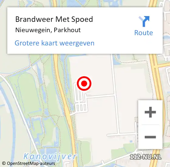 Locatie op kaart van de 112 melding: Brandweer Met Spoed Naar Nieuwegein, Parkhout op 10 augustus 2022 16:18