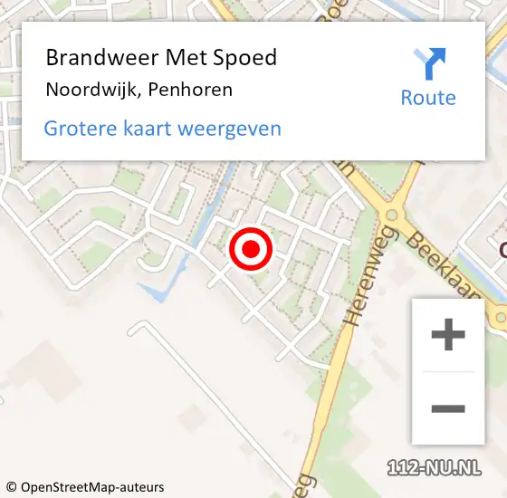 Locatie op kaart van de 112 melding: Brandweer Met Spoed Naar Noordwijk, Penhoren op 13 augustus 2022 19:03