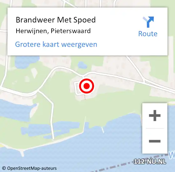 Locatie op kaart van de 112 melding: Brandweer Met Spoed Naar Herwijnen, Pieterswaard op 19 augustus 2022 10:38