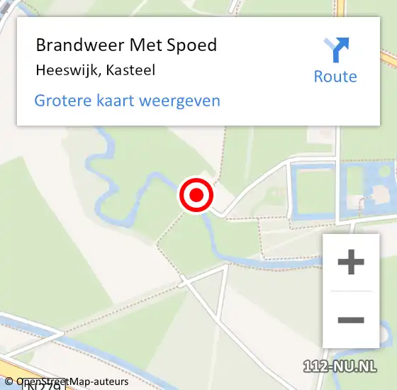 Locatie op kaart van de 112 melding: Brandweer Met Spoed Naar Dinther, Kasteel op 21 augustus 2022 17:58