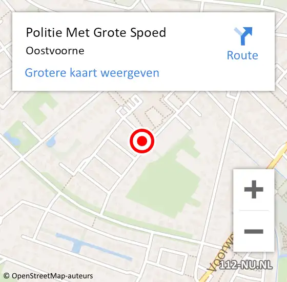 Locatie op kaart van de 112 melding: Politie Met Grote Spoed Naar Oostvoorne op 21 augustus 2022 23:14