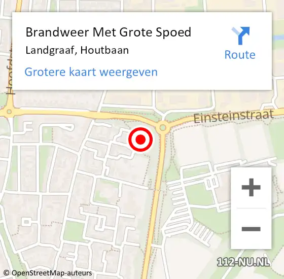 Locatie op kaart van de 112 melding: Brandweer Met Grote Spoed Naar Landgraaf, Houtbaan op 25 augustus 2022 06:04