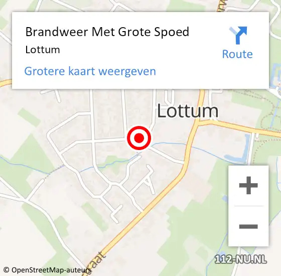 Locatie op kaart van de 112 melding: Brandweer Met Grote Spoed Naar Lottum op 26 augustus 2022 22:53