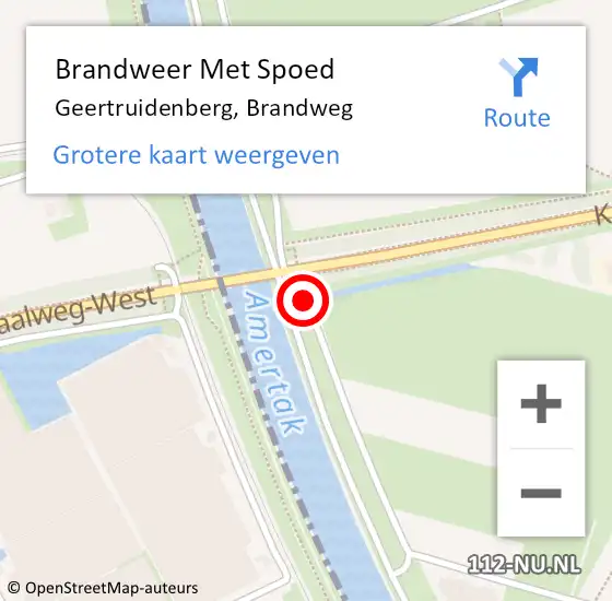 Locatie op kaart van de 112 melding: Brandweer Met Spoed Naar Geertruidenberg, Brandweg op 27 augustus 2022 19:14