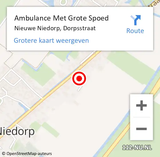 Locatie op kaart van de 112 melding: Ambulance Met Grote Spoed Naar Haringhuizen, Dorpsstraat op 28 augustus 2022 18:10