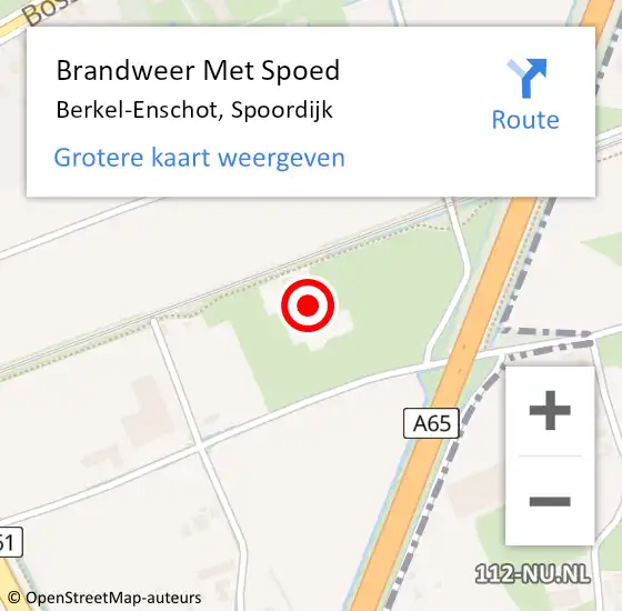 Locatie op kaart van de 112 melding: Brandweer Met Spoed Naar Berkel-Enschot, Spoordijk op 29 augustus 2022 06:29