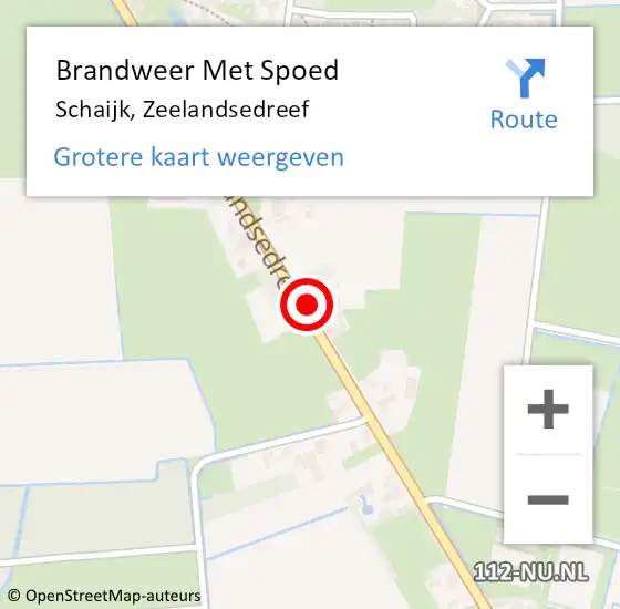 Locatie op kaart van de 112 melding: Brandweer Met Spoed Naar Schaijk, Zeelandsedreef op 29 augustus 2022 18:58