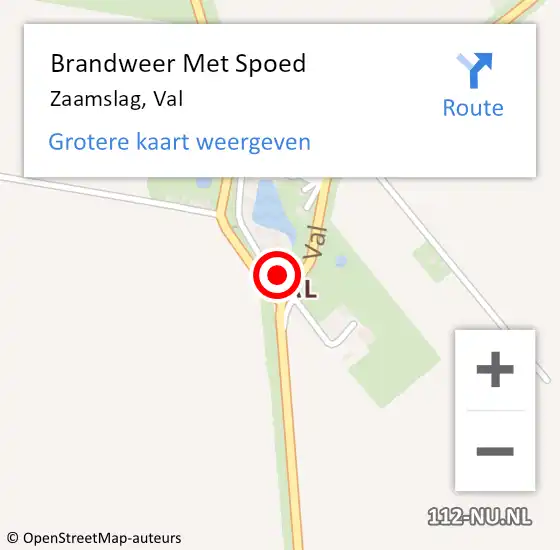 Locatie op kaart van de 112 melding: Brandweer Met Spoed Naar Zaamslag, Val op 2 september 2022 17:28