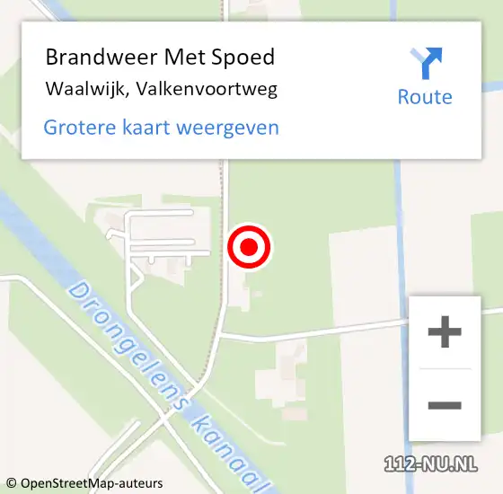 Locatie op kaart van de 112 melding: Brandweer Met Spoed Naar Waalwijk, Valkenvoortweg op 3 september 2022 20:20
