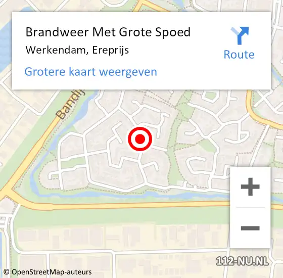 Locatie op kaart van de 112 melding: Brandweer Met Grote Spoed Naar Werkendam, Ereprijs op 4 september 2022 03:32