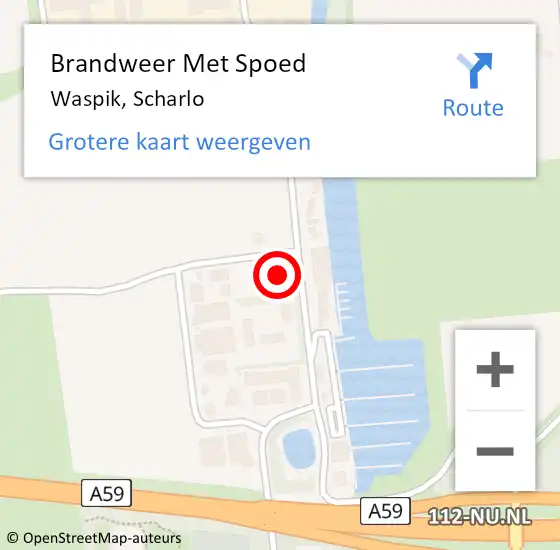 Locatie op kaart van de 112 melding: Brandweer Met Spoed Naar Waspik, Scharlo op 28 juli 2014 19:38