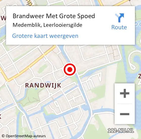 Locatie op kaart van de 112 melding: Brandweer Met Grote Spoed Naar Medemblik, Leerlooiersgilde op 11 september 2022 01:16