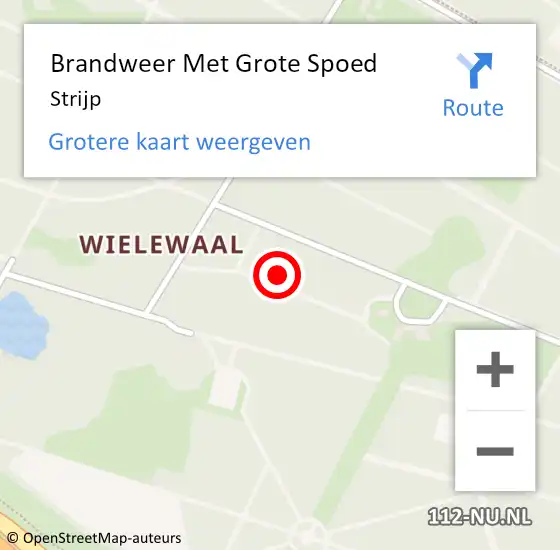 Locatie op kaart van de 112 melding: Brandweer Met Grote Spoed Naar Strijp op 29 juli 2014 17:09