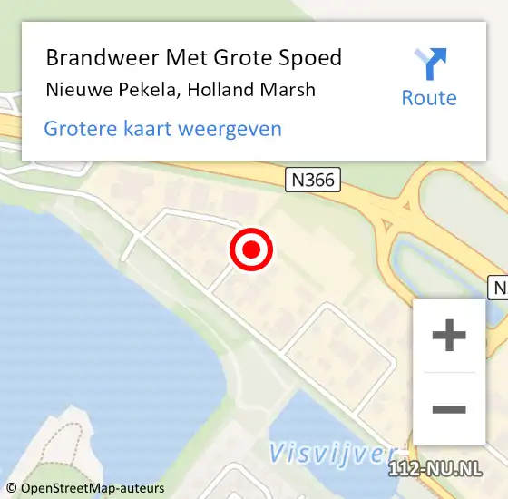 Locatie op kaart van de 112 melding: Brandweer Met Grote Spoed Naar Nieuwe Pekela, Holland Marsh op 21 september 2022 00:48