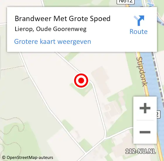 Locatie op kaart van de 112 melding: Brandweer Met Grote Spoed Naar Lierop, Oude Goorenweg op 21 september 2022 06:42