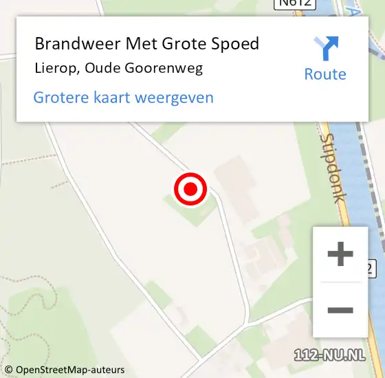Locatie op kaart van de 112 melding: Brandweer Met Grote Spoed Naar Lierop, Oude Goorenweg op 21 september 2022 06:53