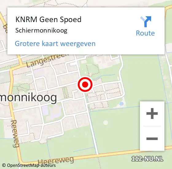 Locatie op kaart van de 112 melding: KNRM Geen Spoed Naar Schiermonnikoog op 22 september 2022 18:58