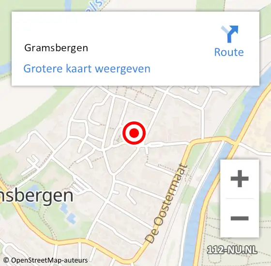 Locatie op kaart van de 112 melding:  Gramsbergen op 23 september 2022 20:43