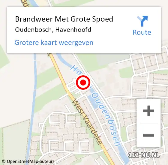 Locatie op kaart van de 112 melding: Brandweer Met Grote Spoed Naar Oudenbosch, Havenhoofd op 24 september 2022 10:28