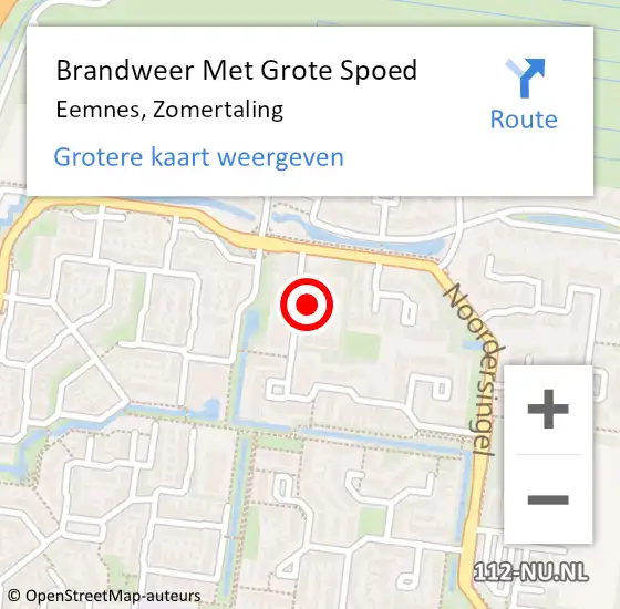 Locatie op kaart van de 112 melding: Brandweer Met Grote Spoed Naar Eemnes, Zomertaling op 28 september 2022 02:21