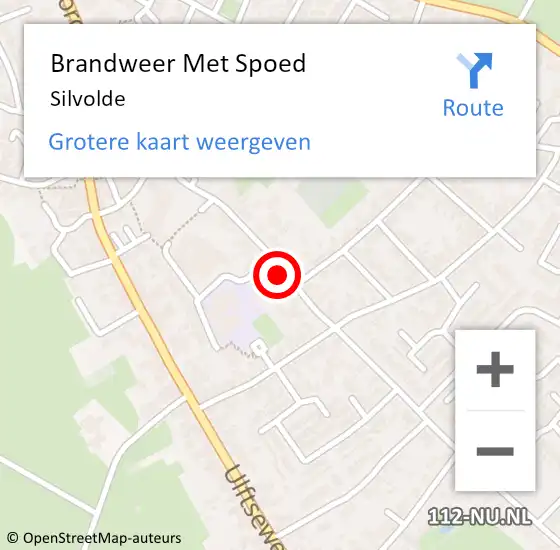 Locatie op kaart van de 112 melding: Brandweer Met Spoed Naar Silvolde op 4 oktober 2022 05:59