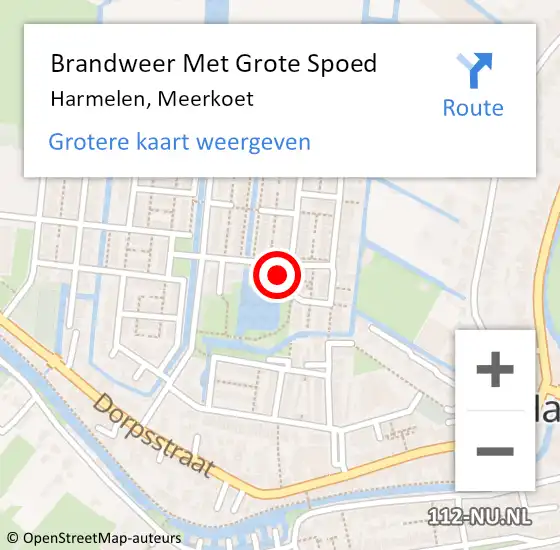 Locatie op kaart van de 112 melding: Brandweer Met Grote Spoed Naar Harmelen, Meerkoet op 6 oktober 2022 13:44