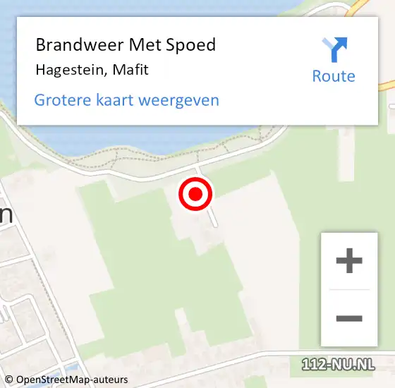 Locatie op kaart van de 112 melding: Brandweer Met Spoed Naar Hagestein, Mafit op 7 oktober 2022 00:03