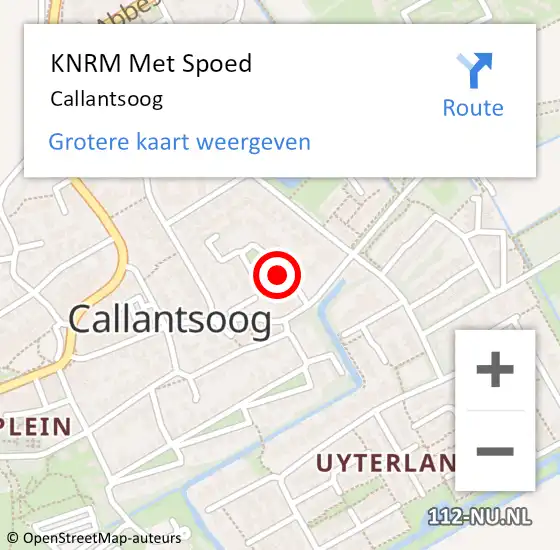 Locatie op kaart van de 112 melding: KNRM Met Spoed Naar Callantsoog op 8 oktober 2022 08:48