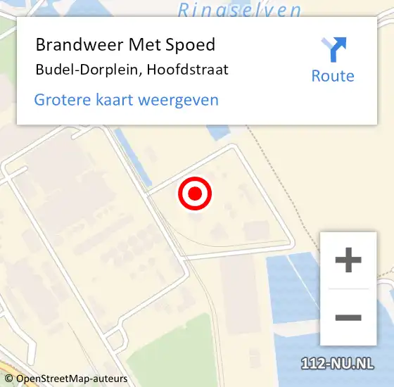 Locatie op kaart van de 112 melding: Brandweer Met Spoed Naar Budel-Dorplein, Hoofdstraat op 18 oktober 2022 01:39