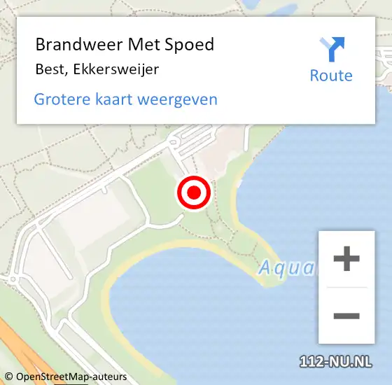 Locatie op kaart van de 112 melding: Brandweer Met Spoed Naar Best, Ekkersweijer op 2 augustus 2014 02:07