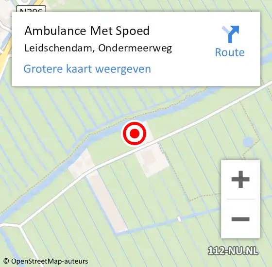 Locatie op kaart van de 112 melding: Ambulance Met Spoed Naar Leidschendam, Ondermeerweg op 19 oktober 2022 17:17