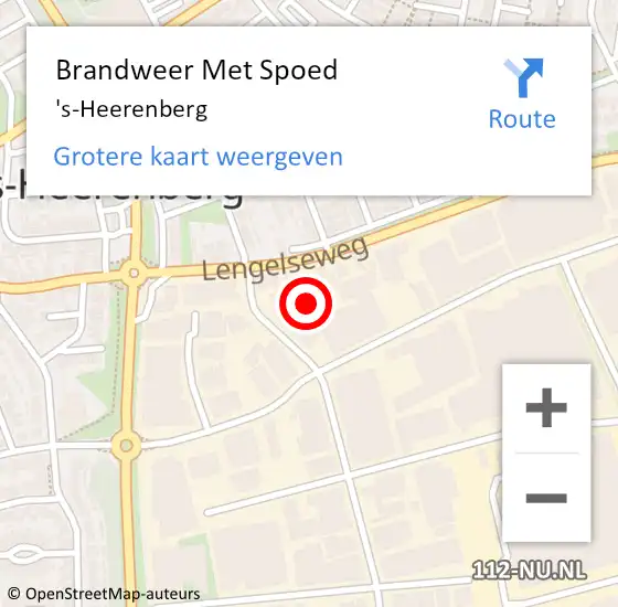 Locatie op kaart van de 112 melding: Brandweer Met Spoed Naar 's-Heerenberg op 4 augustus 2014 00:41