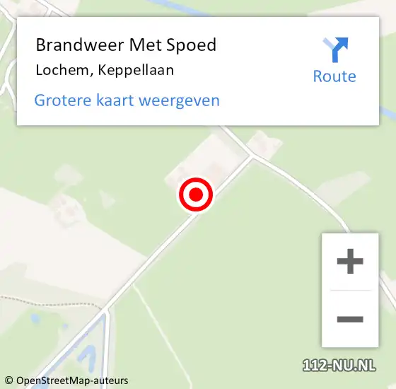 Locatie op kaart van de 112 melding: Brandweer Met Spoed Naar Lochem, Keppellaan op 17 november 2022 05:46