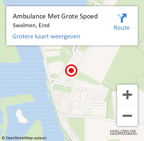 Locatie op kaart van de 112 melding: Ambulance Met Grote Spoed Naar Swalmen, Eind op 30 november 2022 11:22