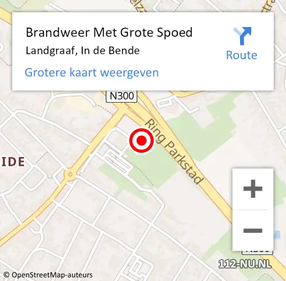 Locatie op kaart van de 112 melding: Brandweer Met Grote Spoed Naar Landgraaf, In de Bende op 5 december 2022 04:18