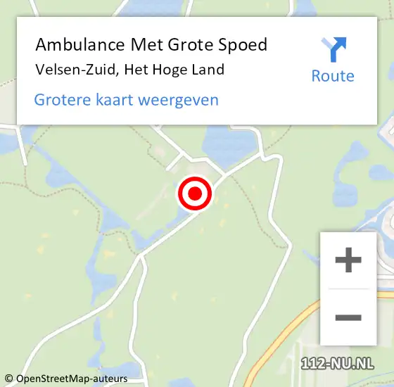 Locatie op kaart van de 112 melding: Ambulance Met Grote Spoed Naar Velsen-Zuid, Het Hoge Land op 6 december 2022 13:24